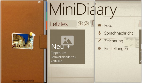 Mini Notizen - MiniDiary - Samsung Ativ S - smartcamnews.eu