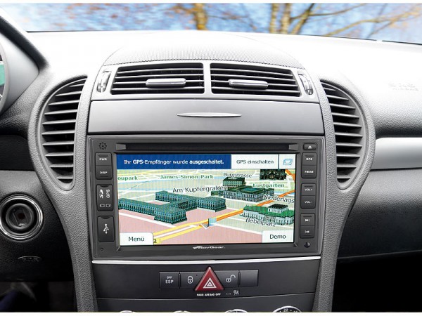  Einbau im Auto (Beispiel) - NavGear-StreetMate-2-DIN-Autoradio-mit-6-Zoll-Navi-DSR-N-62-Europa