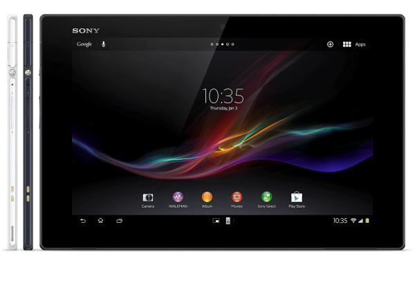 Sony Xperia Z Tablet - Gallery - schwarz - weiß - violette