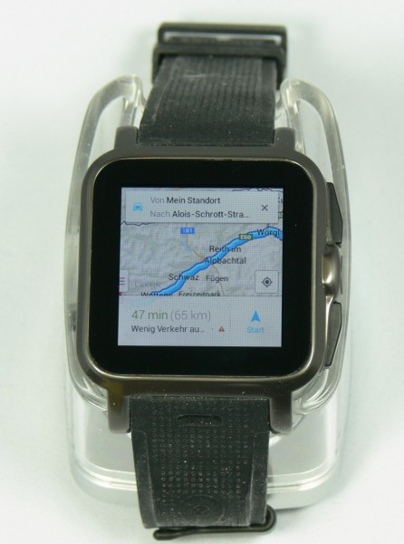 Routenansicht - Smartwatch AW414go - smartcamnews.eu